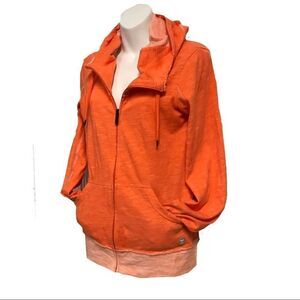 Bench Orange Hoodie Full Zipper Sweatshirt Jacket Size Small Long Sleeve…